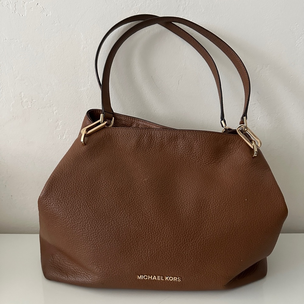 Michael Kors Brown Leather Tote Bag